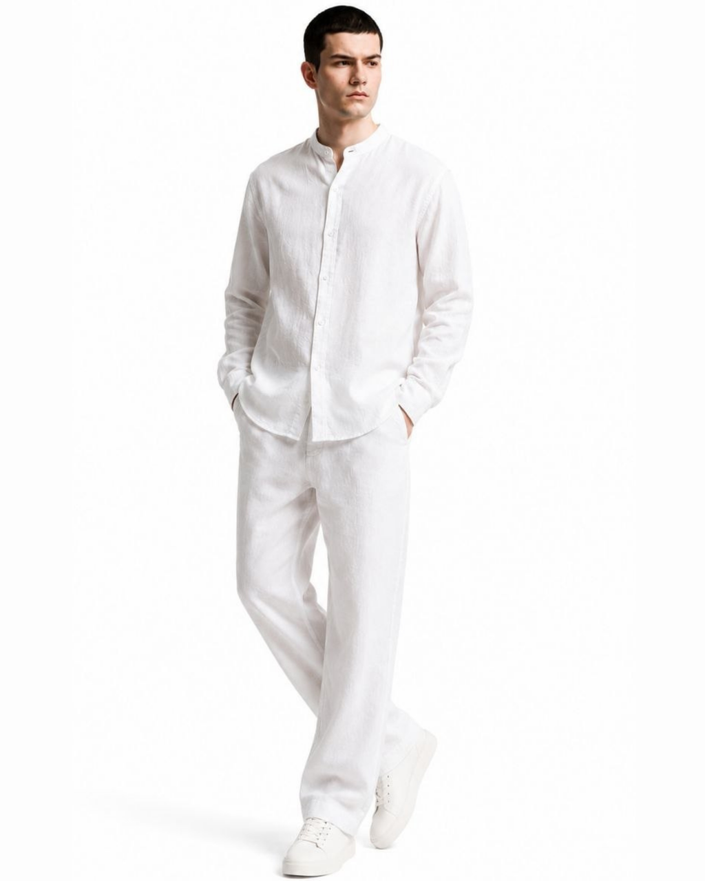 Linen Long Sleeve Set