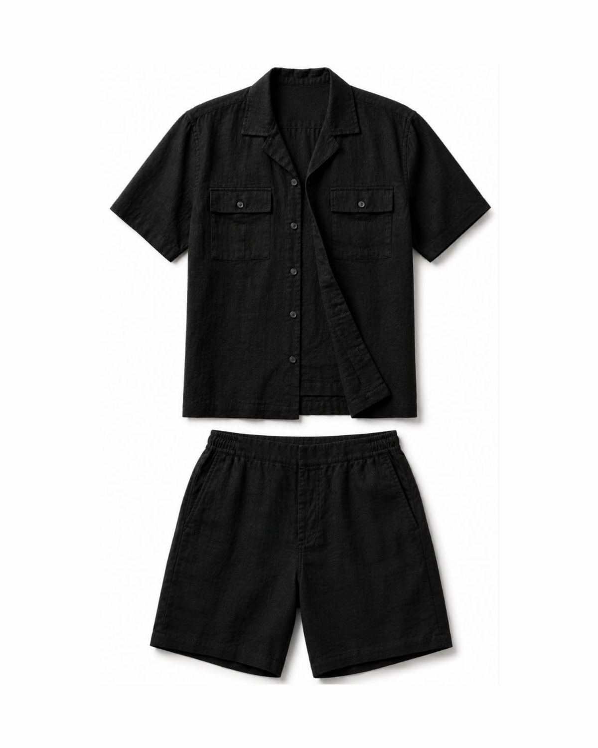 Linen Short Sleeve Set