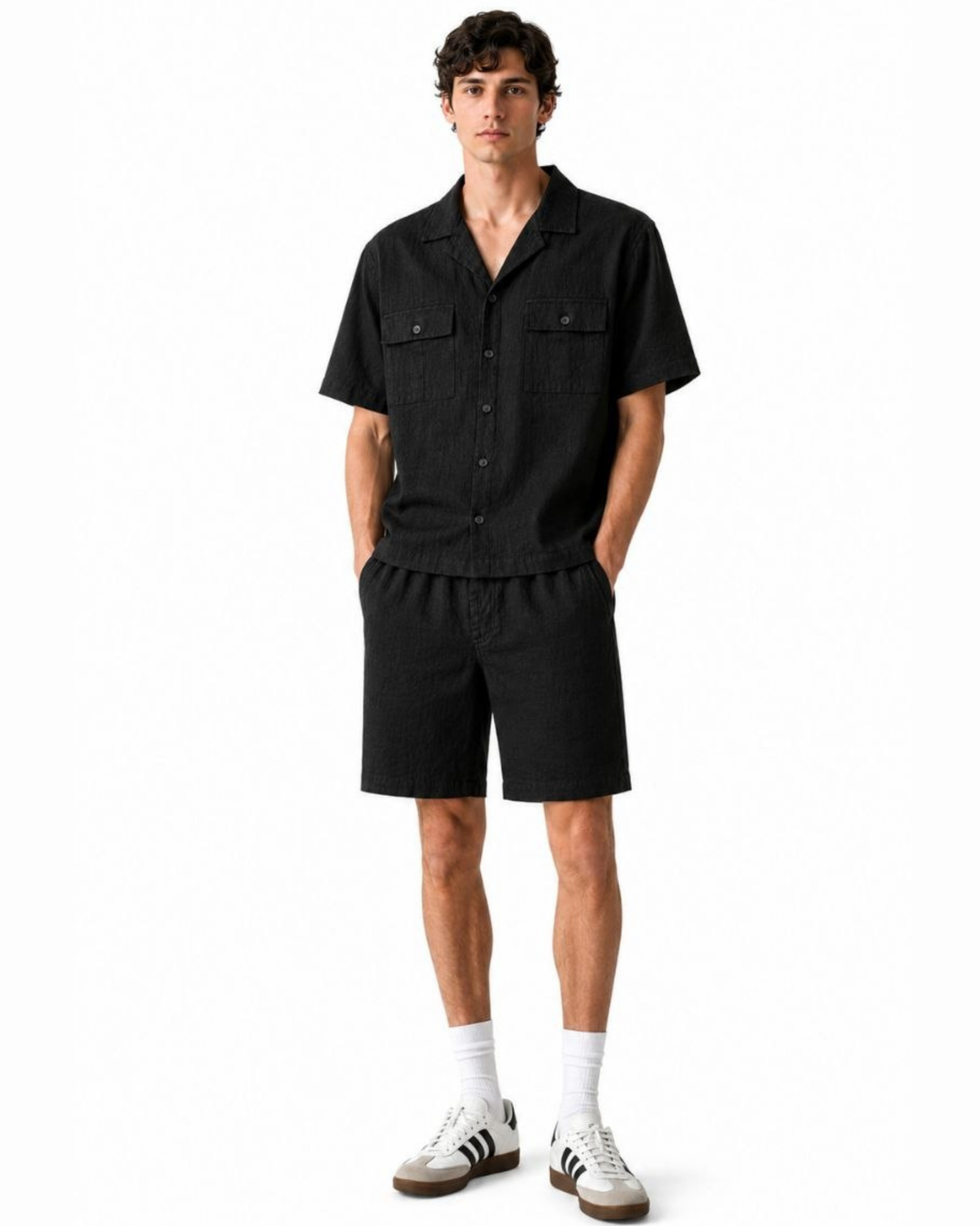 Linen Short Sleeve Set