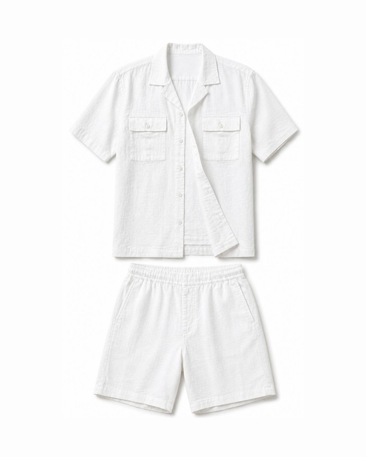 Linen Short Sleeve Set