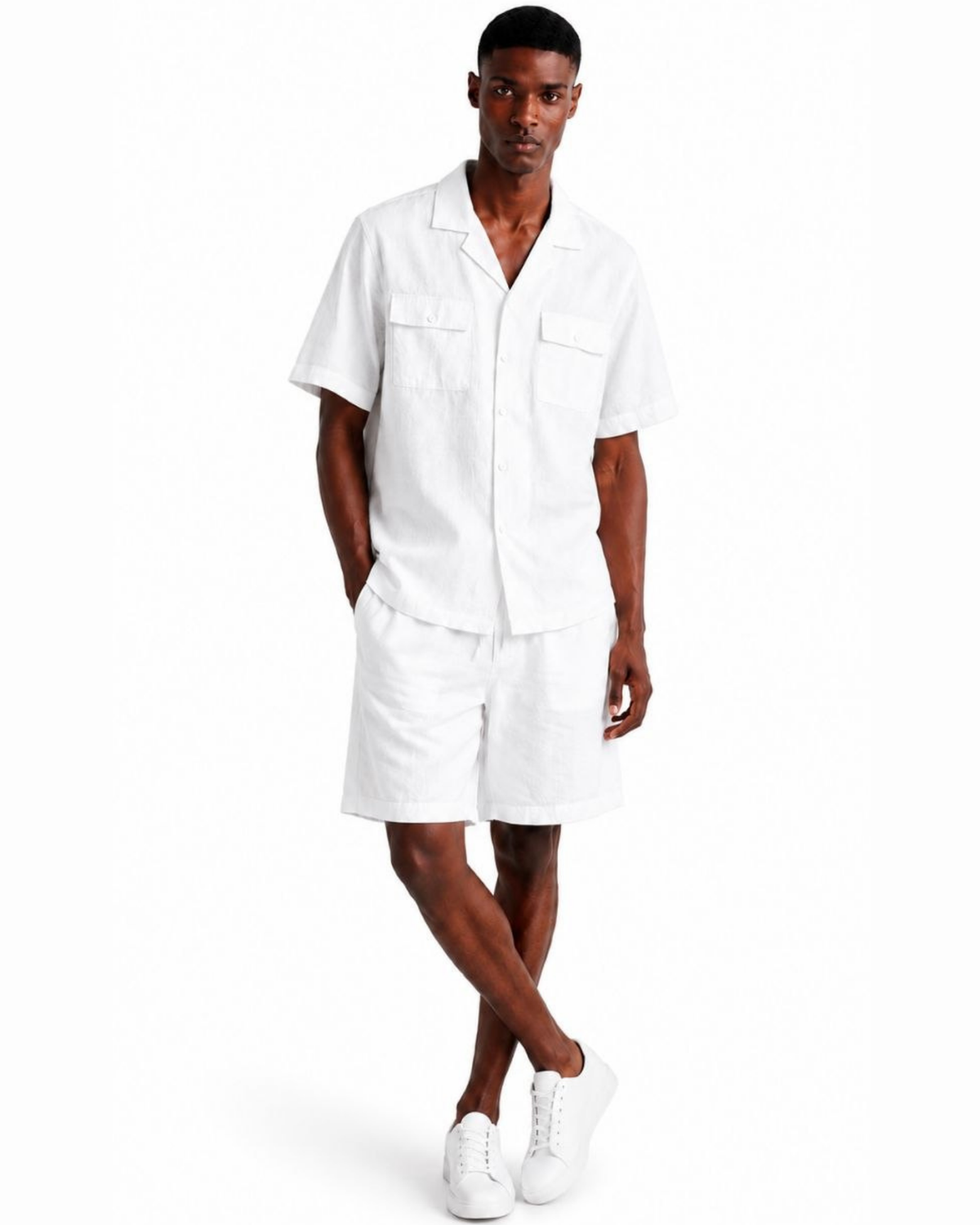 Linen Short Sleeve Set
