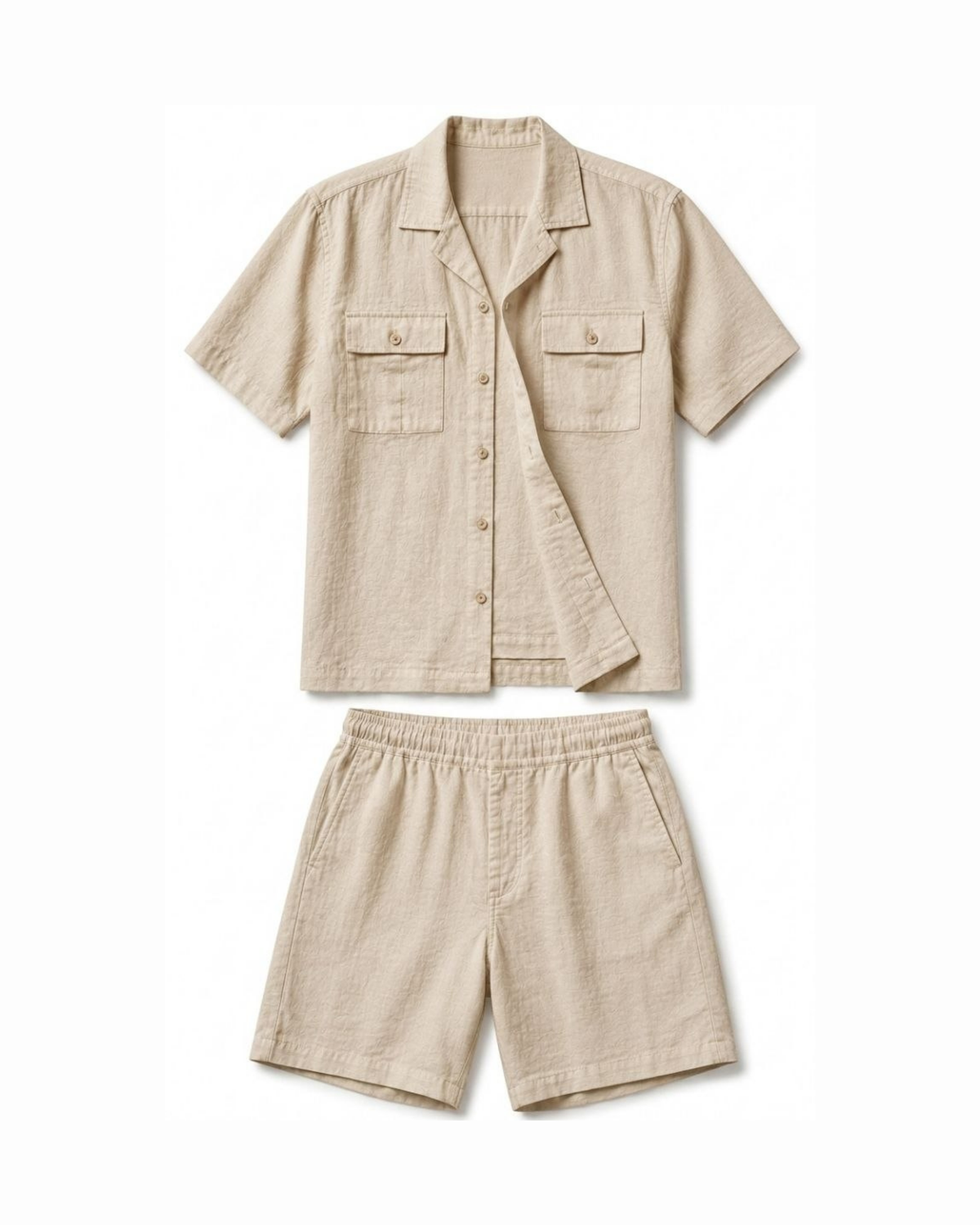 Linen Short Sleeve Set