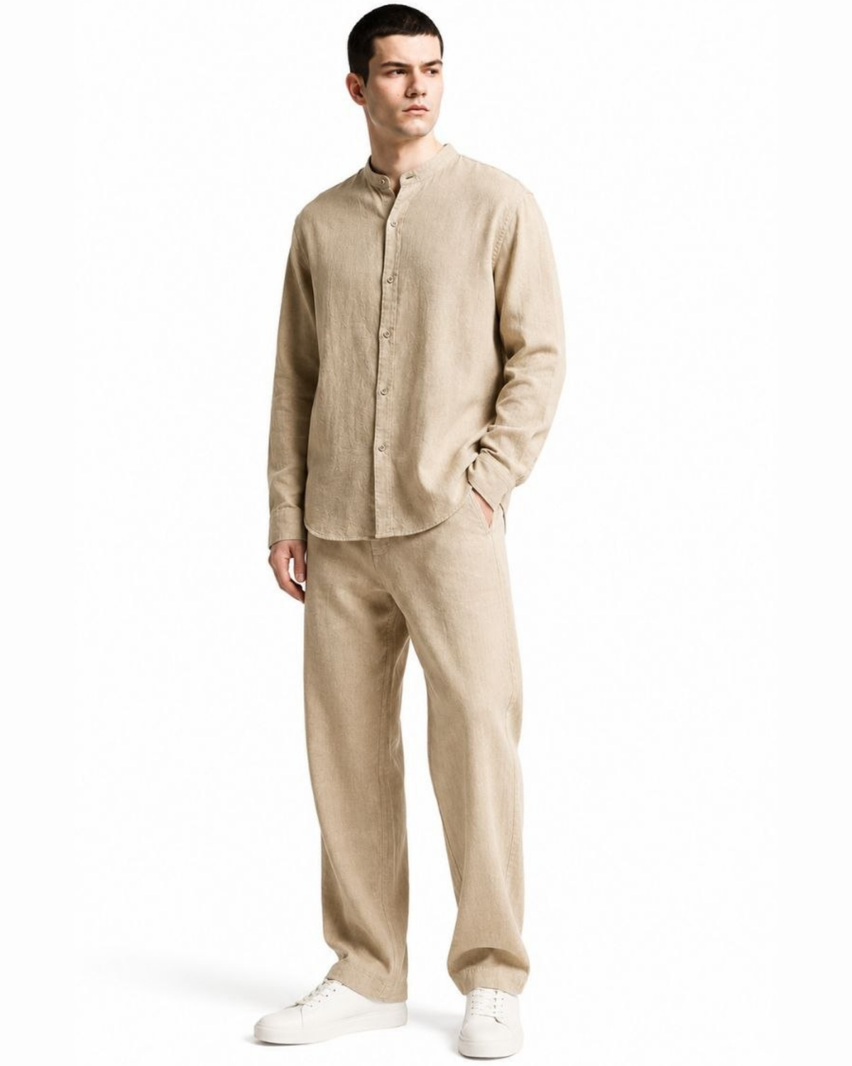 Linen Long Sleeve Set